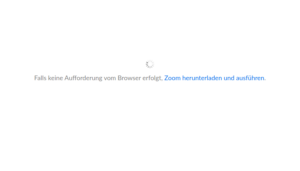 Screenshot Zoom: Aufforderung zum Download